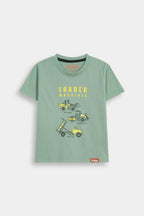 Loader Machines Tee - Sage Green