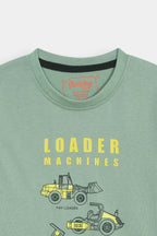 Loader Machines Tee - Sage Green