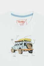 Off-Road Jeep Tee - White