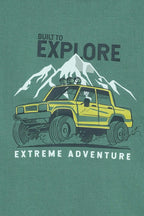 Built To Explore Tee - Forest Green