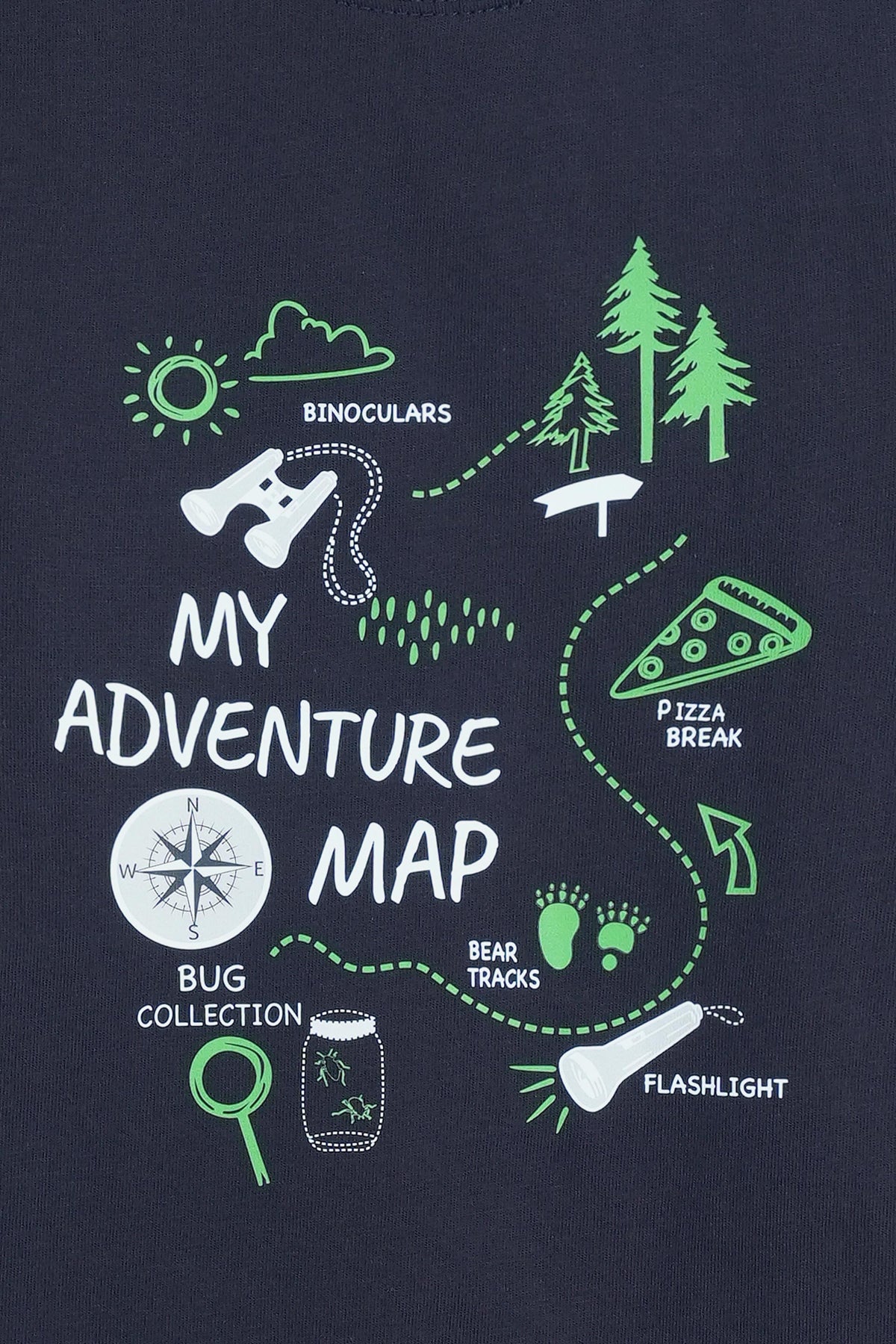 Adventure Map Tee – Navy