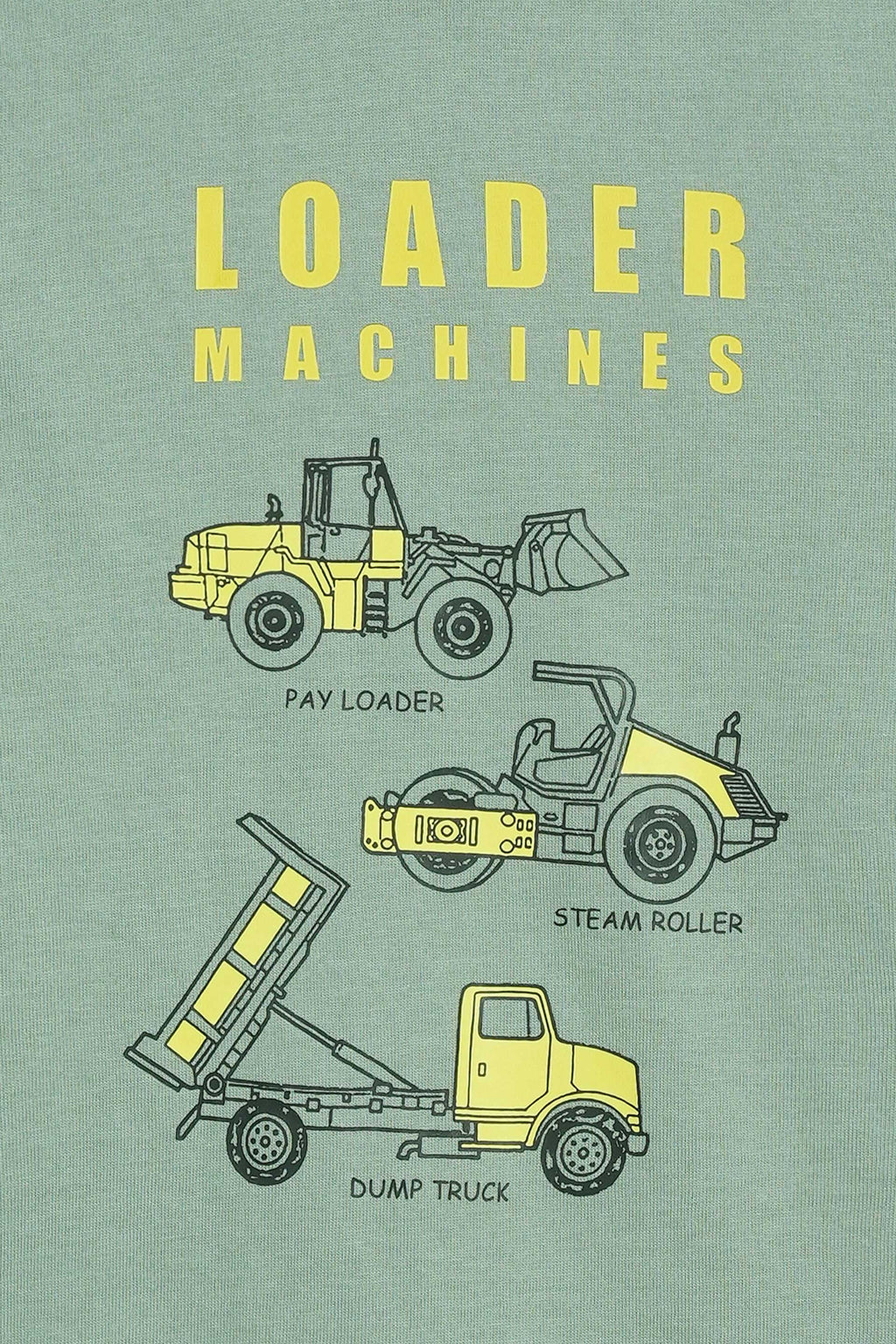 Loader Machines Tee - Sage Green