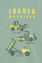 Loader Machines Tee - Sage Green