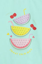 Sweet Summer Melon Tee – Aqua