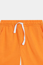 Let's Drill Raglan Co-ord Set - White & Orange