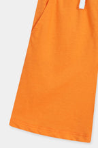 Let's Drill Raglan Co-ord Set - White & Orange