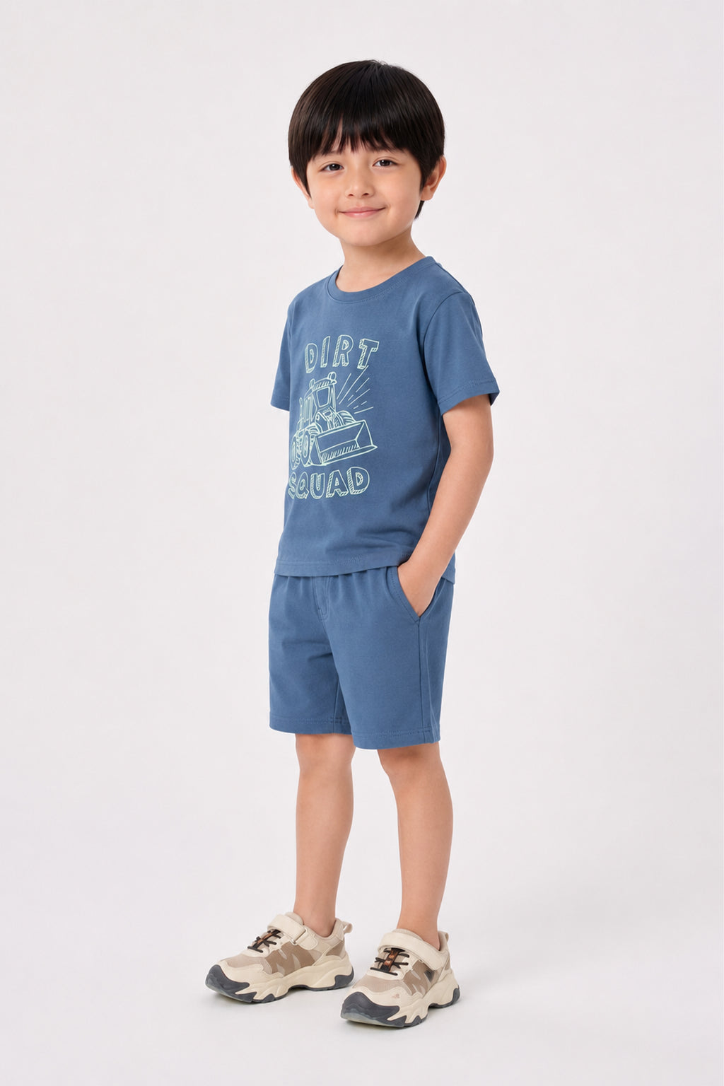 Dirt Squad Co-ord Set – Steel Blue