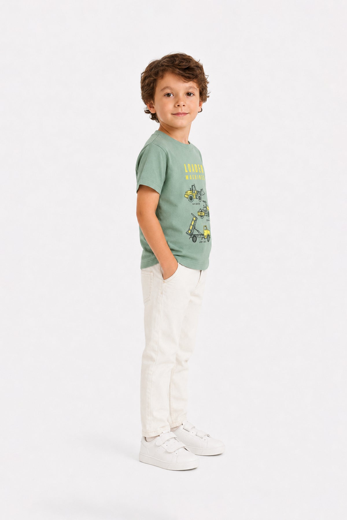 Loader Machines Tee - Sage Green
