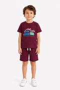 Choo Choo Co-ord Set – Maroon