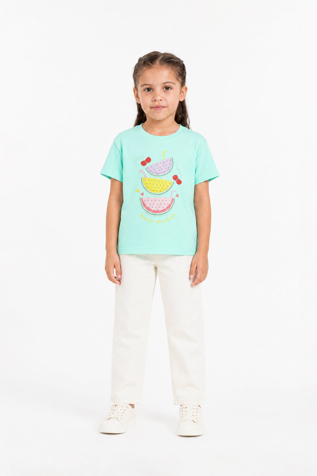 Sweet Summer Melon Tee – Aqua