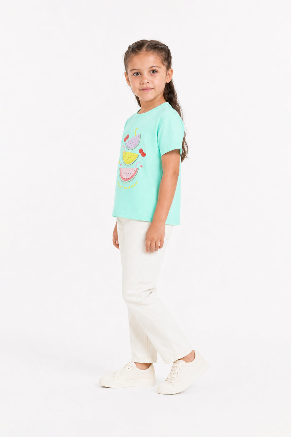 Sweet Summer Melon Tee – Aqua