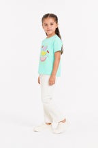 Sweet Summer Melon Tee – Aqua