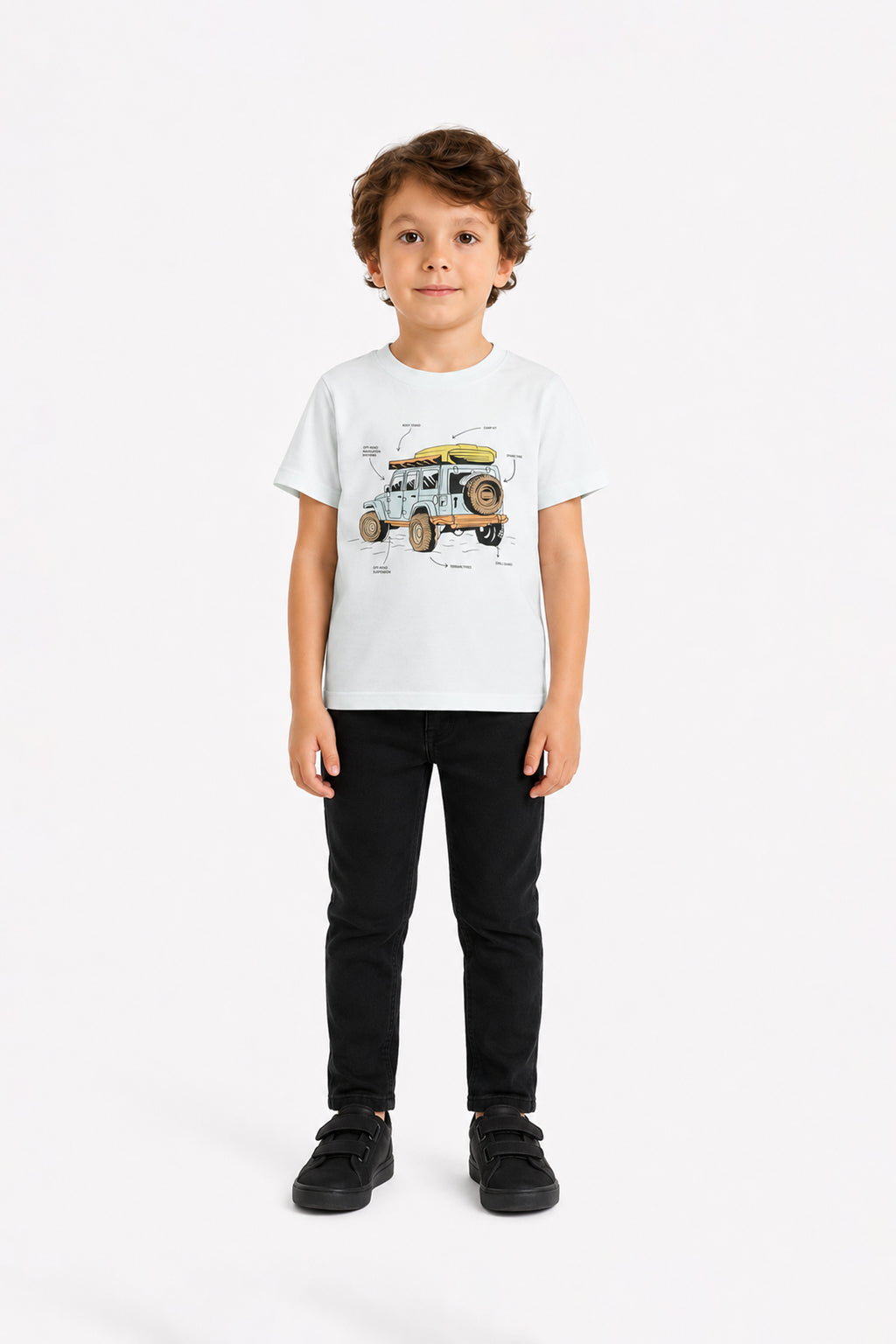 Off-Road Jeep Tee - White