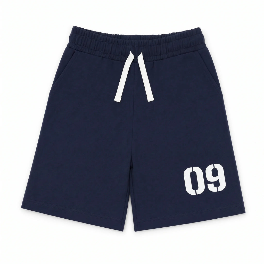 Basketball 09 Co-ord Set - White & Navy