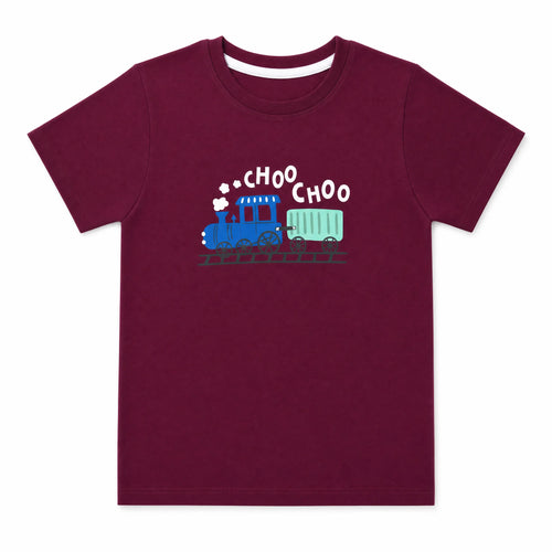 Choo Choo Co-ord Set – Maroon