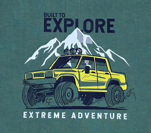 Built To Explore Tee - Forest Green