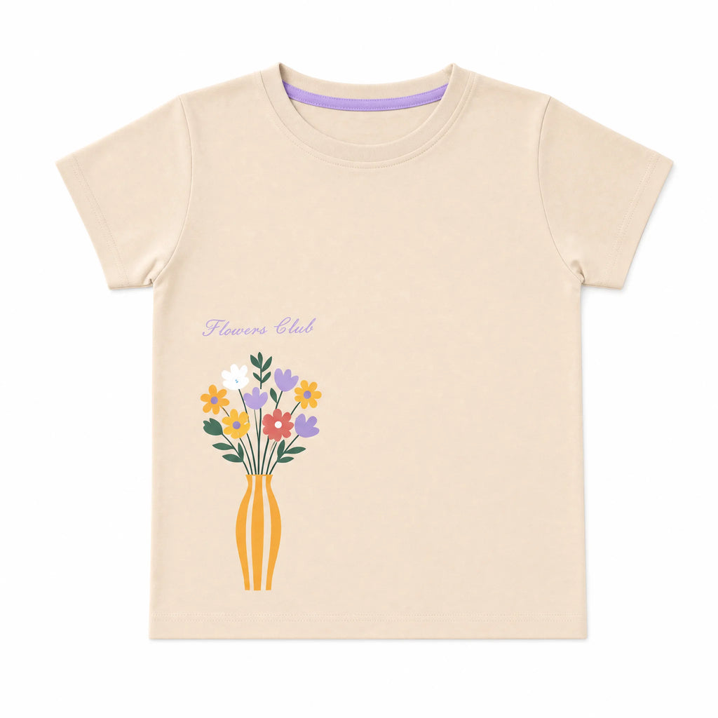 Flowers Club Co-ord Set – Warm Ivory