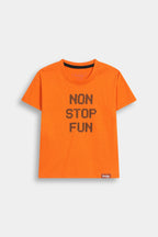 Non Stop Fun Tee - Orange
