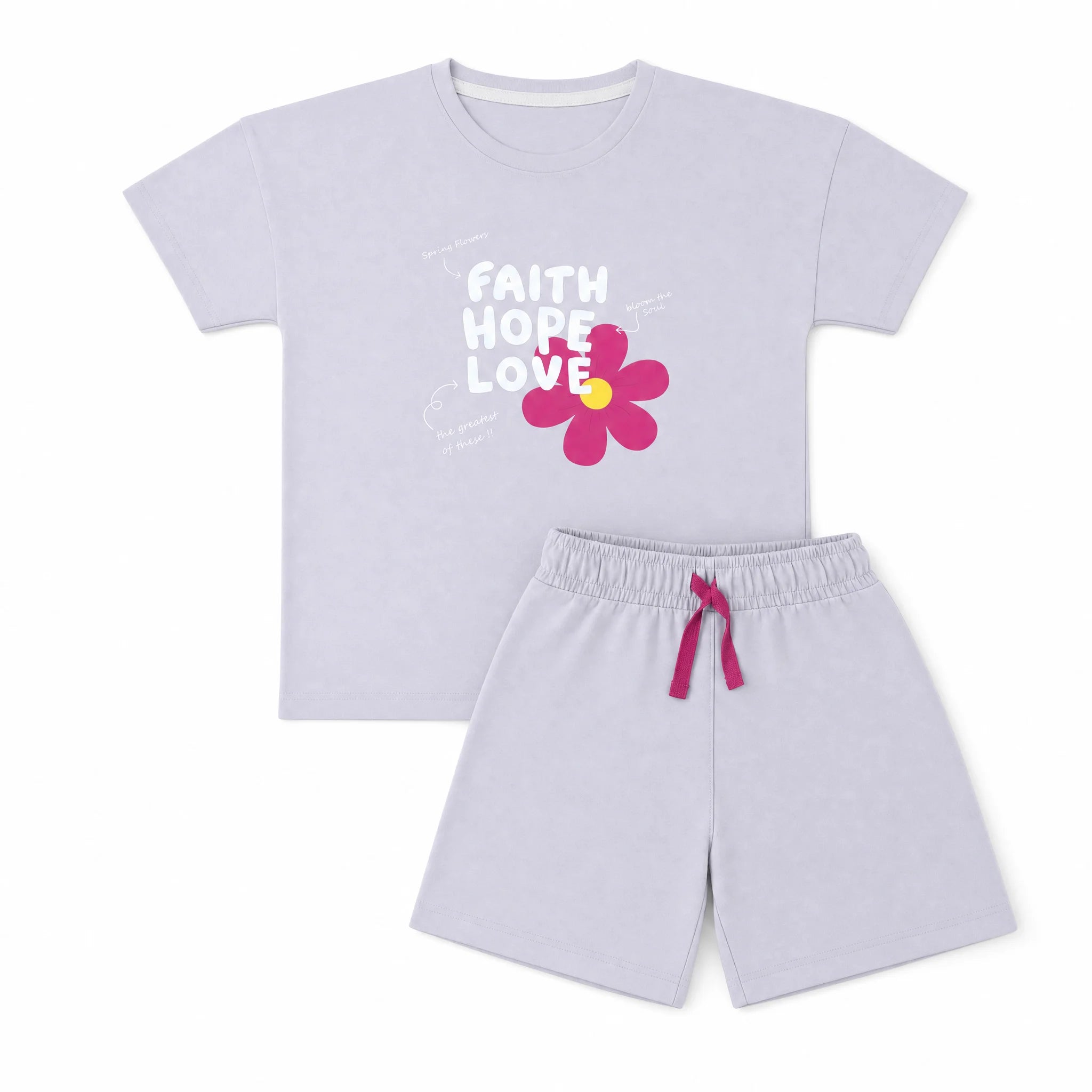 Faith Hope Love Co-ord Set – Lavender