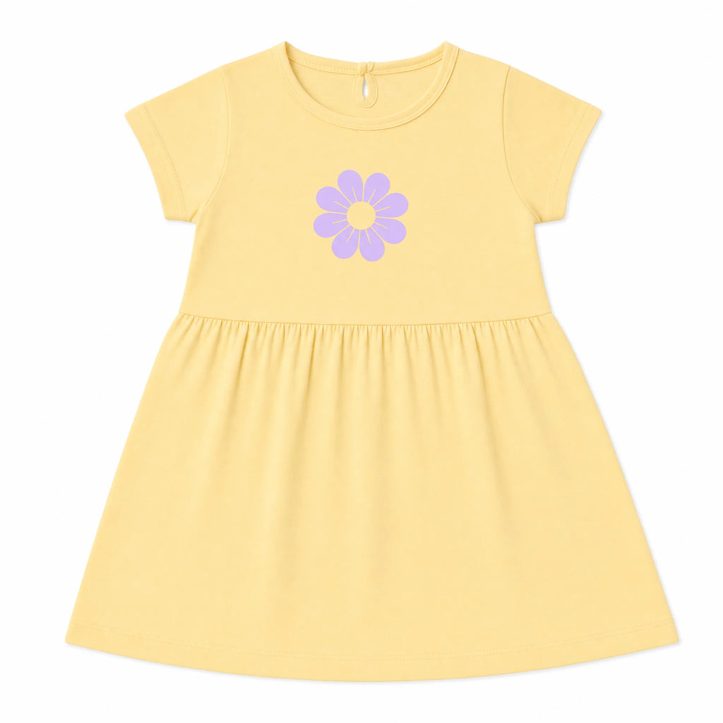 Lavender Flower Dress – Yellow