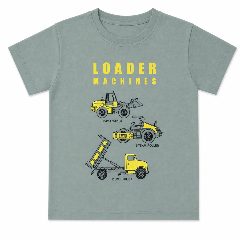Loader Machines Tee - Sage Green