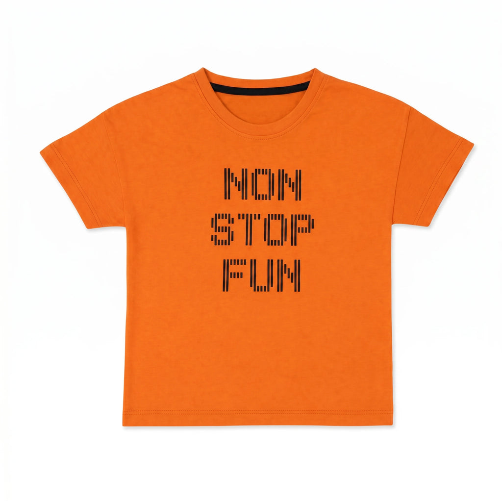 Non Stop Fun Tee - Orange